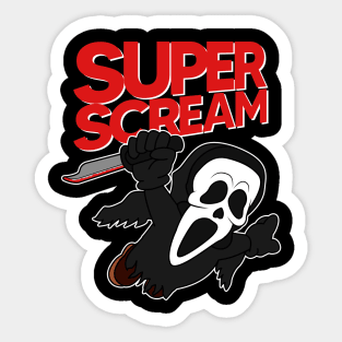 Super Scream Halloween Sticker